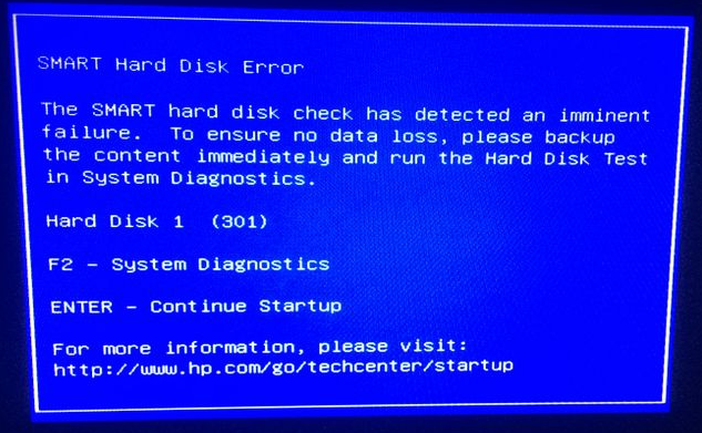 Computer screen shows blue screen error